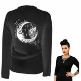 Pinky Star - To the Moon and Back Cardigan-Cardigan-Glitz Glam and Rebellion GGR Pinup, Retro, and Rockabilly Fashions
