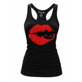Pinky Star Tank Top - Kiss Meow-Tank Top-Glitz Glam and Rebellion GGR Pinup, Retro, and Rockabilly Fashions