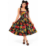 Candow Rosalie Swing Dress – Wildflower Riot-Dress-Glitz Glam and Rebellion GGR Pinup, Retro, and Rockabilly Fashions
