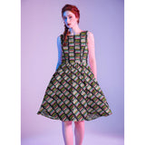 Haunted Book Stacks Vintage Dress-Dresses-Glitz Glam and Rebellion GGR Pinup, Retro, and Rockabilly Fashions