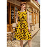 Sunflower Vintage Dress-Dresses-Glitz Glam and Rebellion GGR Pinup, Retro, and Rockabilly Fashions