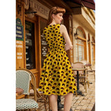 Sunflower Vintage Dress-Dresses-Glitz Glam and Rebellion GGR Pinup, Retro, and Rockabilly Fashions