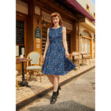 Space Vintage Dress-Dresses-Glitz Glam and Rebellion GGR Pinup, Retro, and Rockabilly Fashions