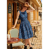Space Vintage Dress-Dresses-Glitz Glam and Rebellion GGR Pinup, Retro, and Rockabilly Fashions
