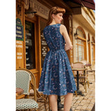 Space Vintage Dress-Dresses-Glitz Glam and Rebellion GGR Pinup, Retro, and Rockabilly Fashions