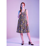 Glow in the Dark Haunted House Fit & Flare Dress-Dresses-Glitz Glam and Rebellion GGR Pinup, Retro, and Rockabilly Fashions