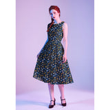 Dogs in Costumes Midi Dress-Dresses-Glitz Glam and Rebellion GGR Pinup, Retro, and Rockabilly Fashions