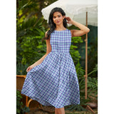 Plaid Midi Dress-Dresses-Glitz Glam and Rebellion GGR Pinup, Retro, and Rockabilly Fashions