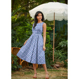 Plaid Midi Dress-Dresses-Glitz Glam and Rebellion GGR Pinup, Retro, and Rockabilly Fashions