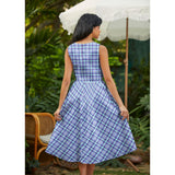 Plaid Midi Dress-Dresses-Glitz Glam and Rebellion GGR Pinup, Retro, and Rockabilly Fashions