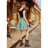 Ghost Skater Skirt-Skirts-Glitz Glam and Rebellion GGR Pinup, Retro, and Rockabilly Fashions