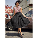 Music Notes Doris Skirt-Skirts-Glitz Glam and Rebellion GGR Pinup, Retro, and Rockabilly Fashions
