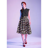 Black Bow Top-Shirts & Tops-Glitz Glam and Rebellion GGR Pinup, Retro, and Rockabilly Fashions