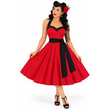 Candow Dottie Swing Dress – Scarlet Temptation-Dress-Glitz Glam and Rebellion GGR Pinup, Retro, and Rockabilly Fashions