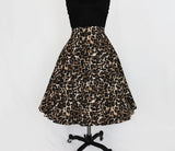 Hemet Circle Skirt in Leopard Print