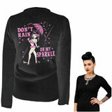 Pinky Star - Don’t Rain on My Sparkle Cardigan-Cardigan-Glitz Glam and Rebellion GGR Pinup, Retro, and Rockabilly Fashions