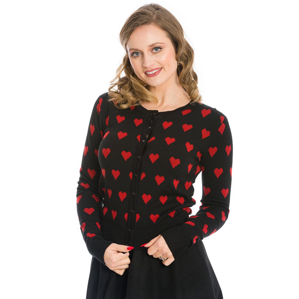 Banned Apparel True Love Cardigan in Black