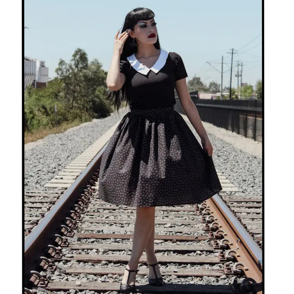 Witches Brew Bat Skirt by Hemet Clothing-Glitz Glam and Rebellion GGR Pinup, Retro, and Rockabilly Fashions