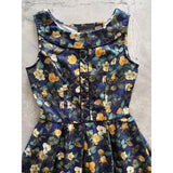 Elizabeth Dress in Rose Floral-Dresses-Glitz Glam and Rebellion GGR Pinup, Retro, and Rockabilly Fashions