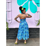 Rockin Bettie - Wild Carnation Dress in Blue