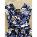 Metallic Floral Greta Dress-Dresses-Glitz Glam and Rebellion GGR Pinup, Retro, and Rockabilly Fashions