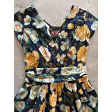 Midnight Floral Greta Dress-Dresses-Glitz Glam and Rebellion GGR Pinup, Retro, and Rockabilly Fashions