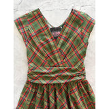 Green Plaid Greta Dress-Dresses-Glitz Glam and Rebellion GGR Pinup, Retro, and Rockabilly Fashions