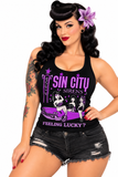 Pinky Star Tank Top - Sin City Sirens Vintage Car