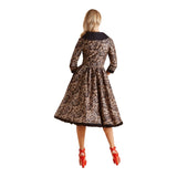 Dolly & Dotty Tiffany Leopard Coat Dress-Glitz Glam and Rebellion GGR Pinup, Retro, and Rockabilly Fashions