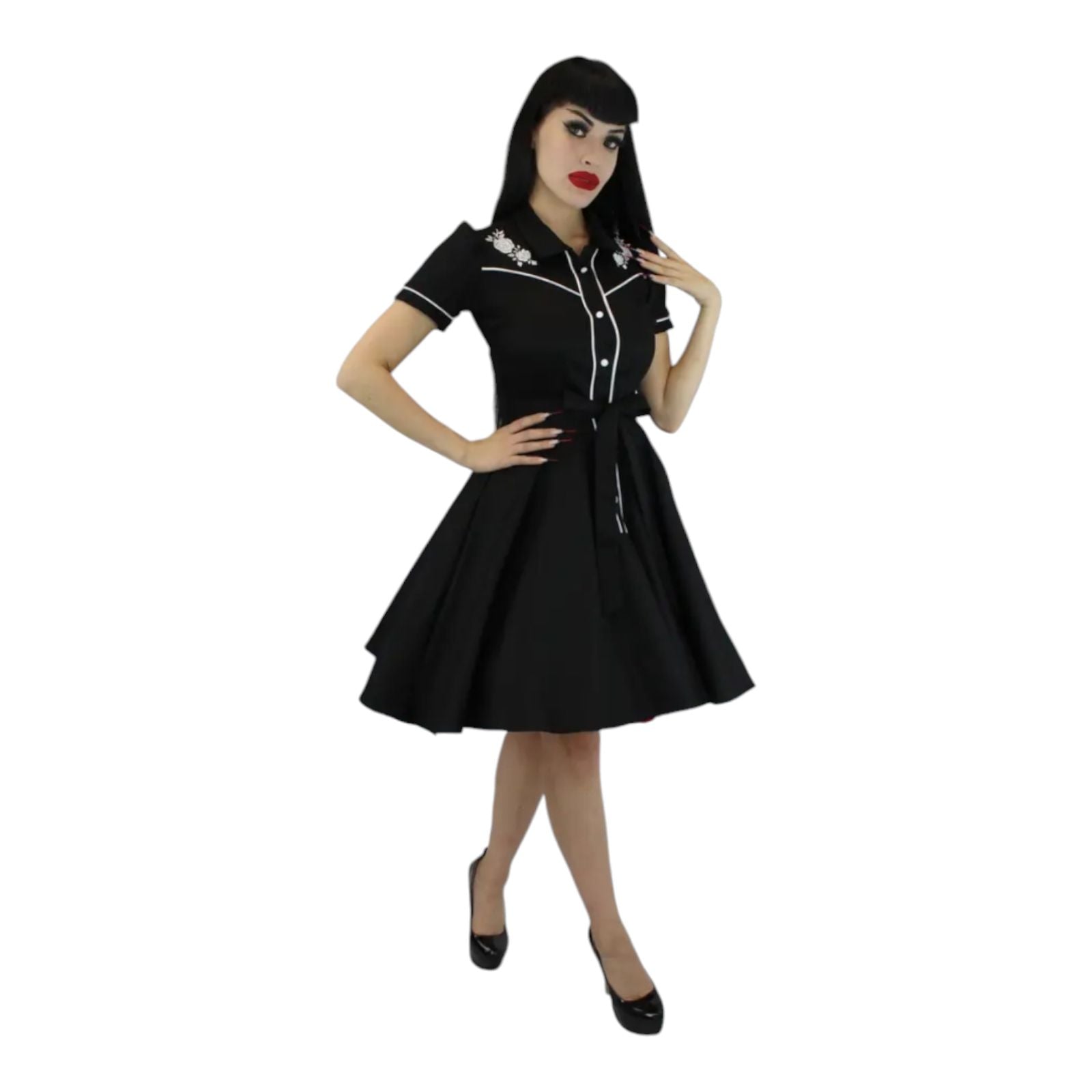 Western Roses Dress by Hemet Clothing  Glitz Glam and Rebellion
