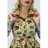 Hemet Tattoo Art Vintage Inspired Dress-Glitz Glam and Rebellion GGR Pinup, Retro, and Rockabilly Fashions