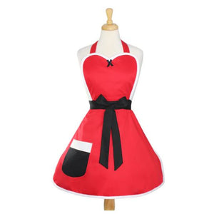 Retro Mrs Santa Claus Apron by Hemet-Pinup Aprons-Glitz Glam and Rebellion GGR Pinup, Retro, and Rockabilly Fashions