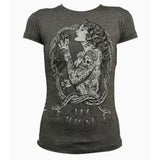 "Eve" Art by Jarad Bryant Women's T-Shirt by Black Market Art-Apparel & Accessories-Glitz Glam and Rebellion GGR Pinup, Retro, and Rockabilly Fashions