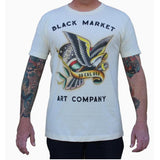 "American Eagle" Art by Dre Perales Men's Graphic T-Shirt by Black Market Art-Apparel & Accessories-Glitz Glam and Rebellion GGR Pinup, Retro, and Rockabilly Fashions