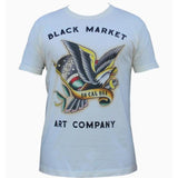 "American Eagle" Art by Dre Perales Men's Graphic T-Shirt by Black Market Art-Apparel & Accessories-Glitz Glam and Rebellion GGR Pinup, Retro, and Rockabilly Fashions