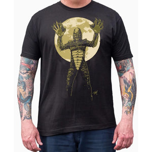 "The Creature" Art by Mike Bell Men's Graphic T-Shirt by Black Market Art-Apparel & Accessories-Glitz Glam and Rebellion GGR Pinup, Retro, and Rockabilly Fashions