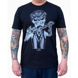 "A Lost Cause" Art by Dave Sanchez Men's Graphic T-Shirt by Black Market Art-Apparel & Accessories-Glitz Glam and Rebellion GGR Pinup, Retro, and Rockabilly Fashions