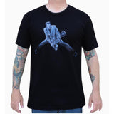 "Rock N Roll Monster" Art by Mike Bell Men's Graphic T-Shirt by Black Market Art-Apparel & Accessories-Glitz Glam and Rebellion GGR Pinup, Retro, and Rockabilly Fashions