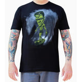 "Surfenstein" Art by Joey Rotten Men's Graphic T-Shirt by Black Market Art-Apparel & Accessories-Glitz Glam and Rebellion GGR Pinup, Retro, and Rockabilly Fashions