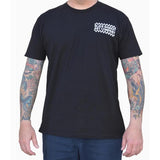 "Flat Track" Art by Blaken Men's Graphic T-Shirt by Black Market Art-Apparel & Accessories-Glitz Glam and Rebellion GGR Pinup, Retro, and Rockabilly Fashions