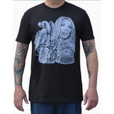 "Old School" Art by Mouse Lopez Men's Graphic T-Shirt by Black Market Art-Apparel & Accessories-Glitz Glam and Rebellion GGR Pinup, Retro, and Rockabilly Fashions
