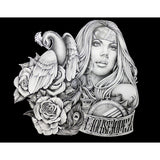 "Old School" Art by Mouse Lopez Men's Graphic T-Shirt by Black Market Art-Apparel & Accessories-Glitz Glam and Rebellion GGR Pinup, Retro, and Rockabilly Fashions