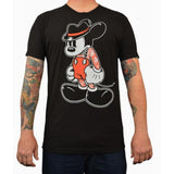 "Mean Mouse" Art by ADI Men's Graphic T-Shirt by Black Market Art-Apparel & Accessories-Glitz Glam and Rebellion GGR Pinup, Retro, and Rockabilly Fashions