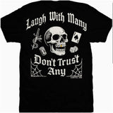 Cartel Ink - Laugh with Many Men's Graphic T-shirt-Apparel & Accessories-Glitz Glam and Rebellion GGR Pinup, Retro, and Rockabilly Fashions