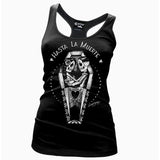 Cartel Ink - Hasta La Muerte Racer Back Tank-Apparel & Accessories-Glitz Glam and Rebellion GGR Pinup, Retro, and Rockabilly Fashions
