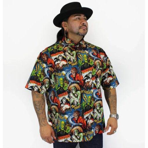 Hemet Men's Hollywood Monster Top-Glitz Glam and Rebellion GGR Pinup, Retro, and Rockabilly Fashions