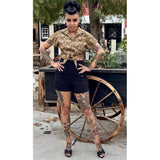 Rockin Bettie - Tiki Tie Top-Glitz Glam and Rebellion GGR Pinup, Retro, and Rockabilly Fashions