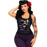 Pinky Star Tank Top - I'll Bring Out Your Darkside-Tank Top-Glitz Glam and Rebellion GGR Pinup, Retro, and Rockabilly Fashions