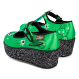 Chocolaticas® E.T. Gals Women's Mary Jane Platform-Shoes-Glitz Glam and Rebellion GGR Pinup, Retro, and Rockabilly Fashions