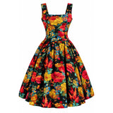 Candow Rosalie Swing Dress – Wildflower Riot-Dress-Glitz Glam and Rebellion GGR Pinup, Retro, and Rockabilly Fashions